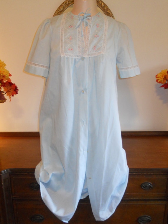 Vintage French Maid Peignoir Set Nightgown Set by oohlalingerie