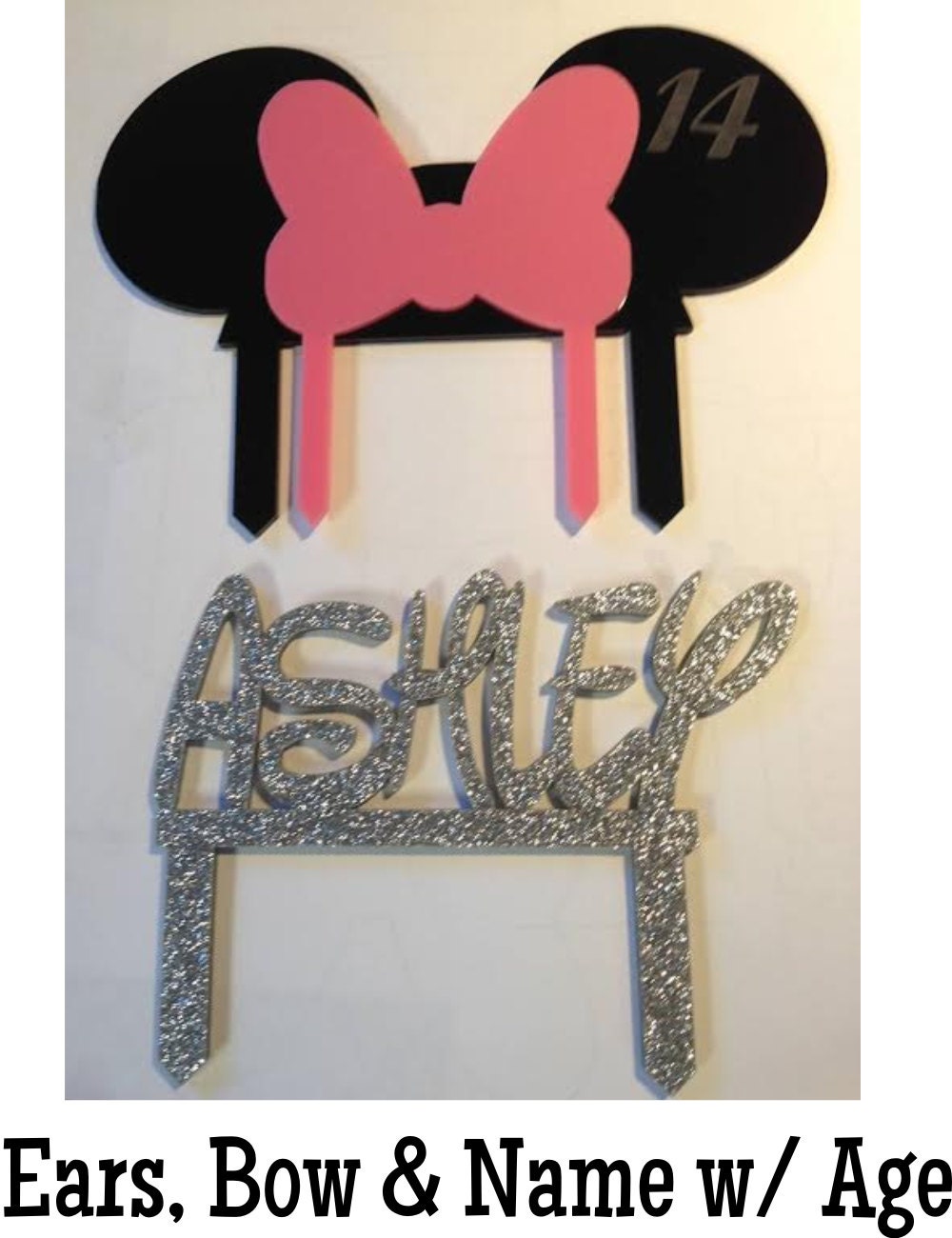 Minnie Mouse Inspired Cake Topper Minnie Birthday Party