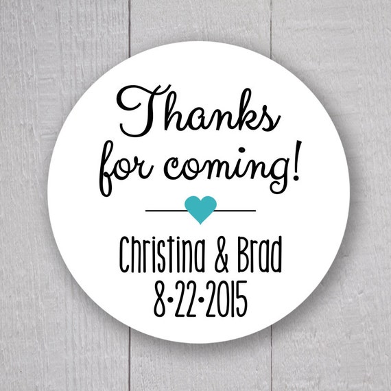 thank you for coming stickers