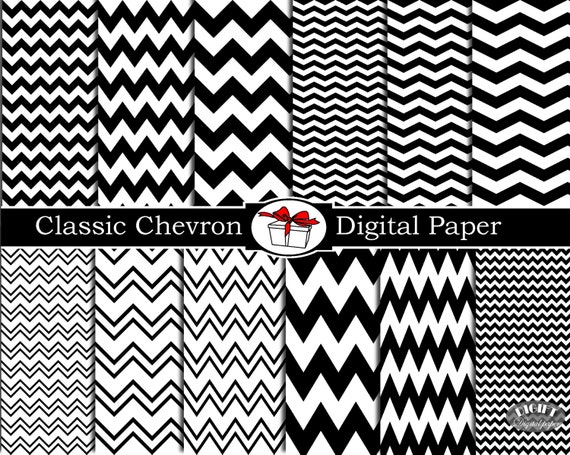 Classic Black and White Chevron digital paper Black and white prints Black and white art Background classic wedding invitation Black Chevron