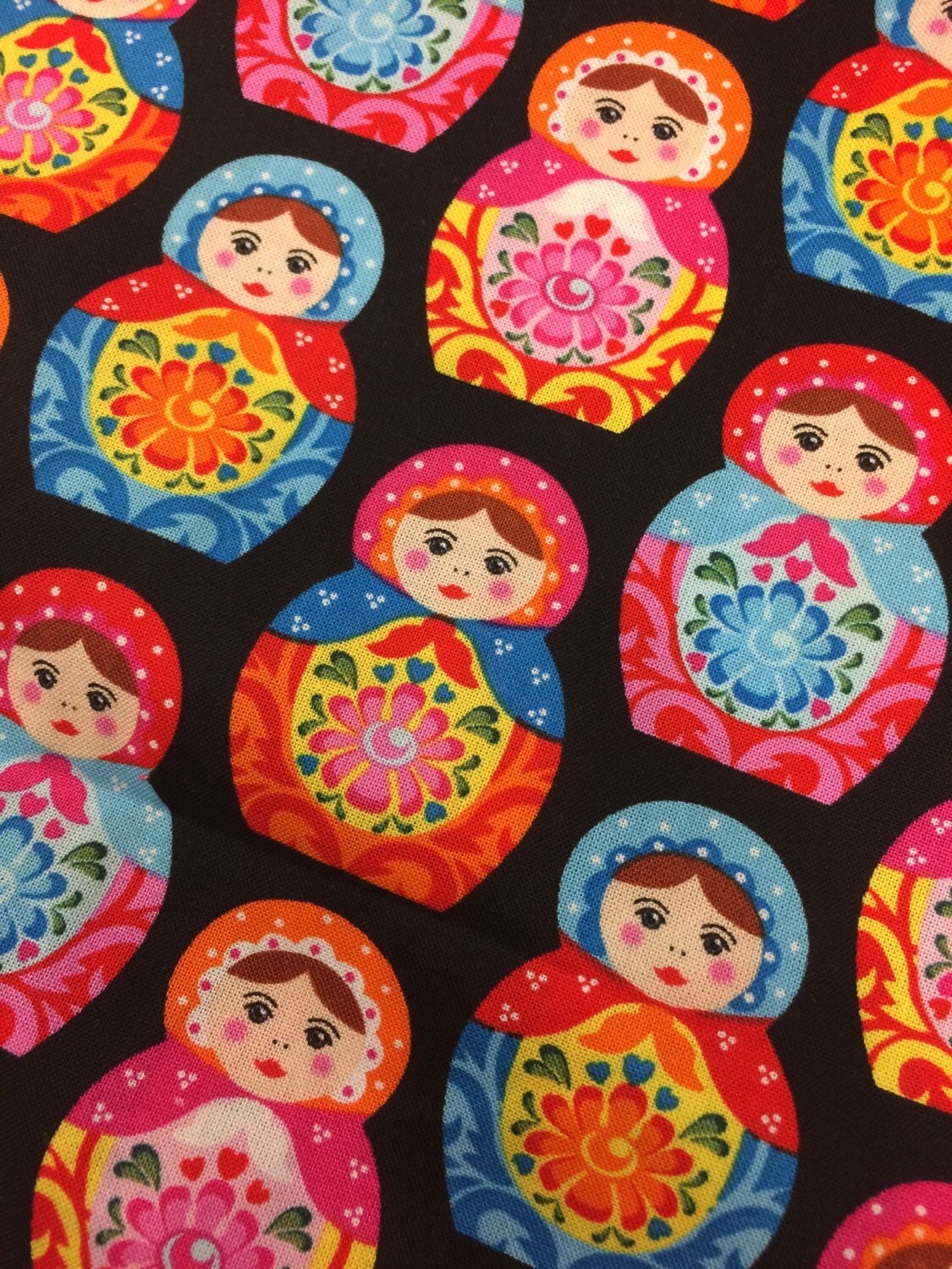 Items similar to Fabric (Matryoshka Dolls) on Etsy