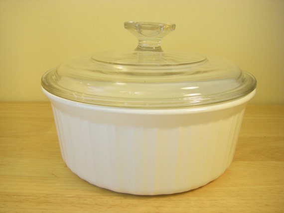 CorningWare 'French White' Ramekin with Clear Pyrex