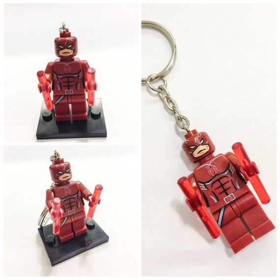 The DAREDEVIL Keychain Minifigurine Superhero Keychain BOGO