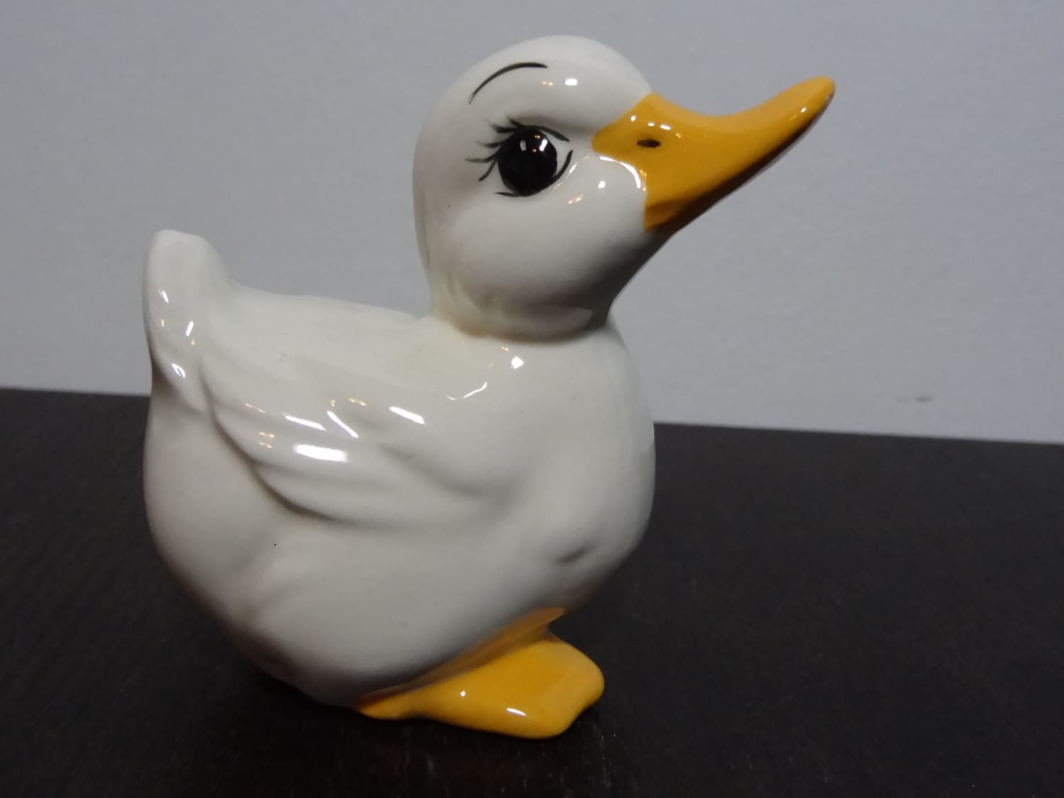 Vintage Ceramic White Duck Figurine