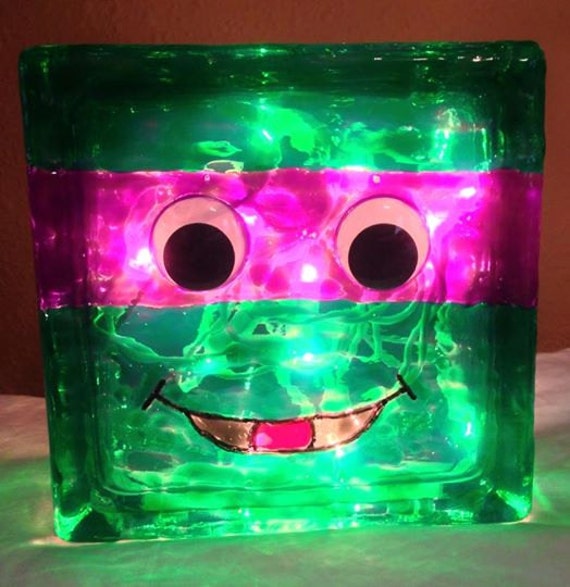 Teenage Mutant Ninja Turtle Glass Block