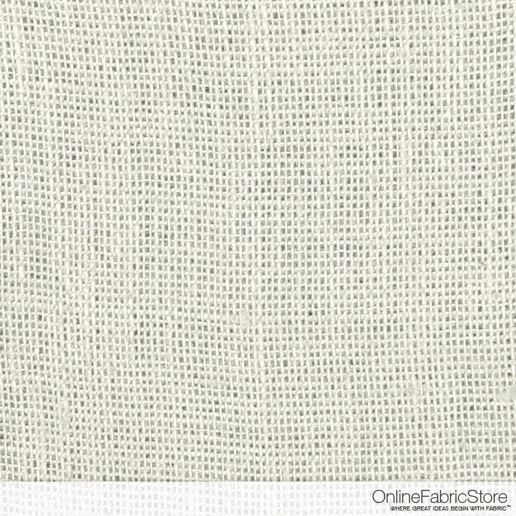 White Burlap Fabric by the Yard