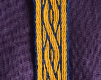 Silk Tablet Woven Braid (Belt, Trim) Based on Birka Finds, Viking Tablet Weaving, Card Woven Medieval Braid, Viking Costume