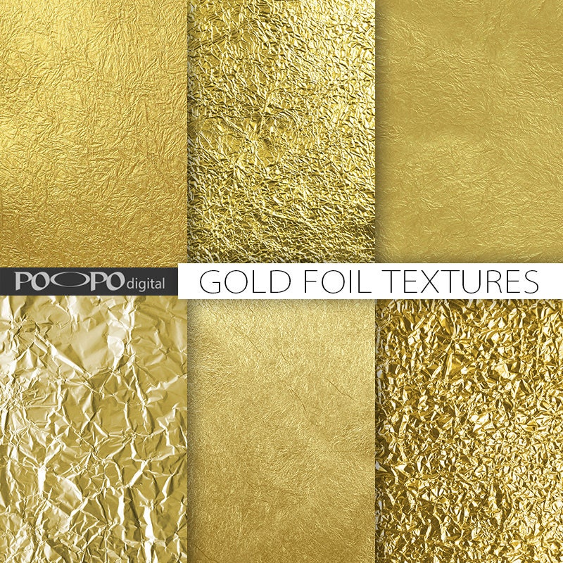 Gold foil scrapbook textures digital paper instant download