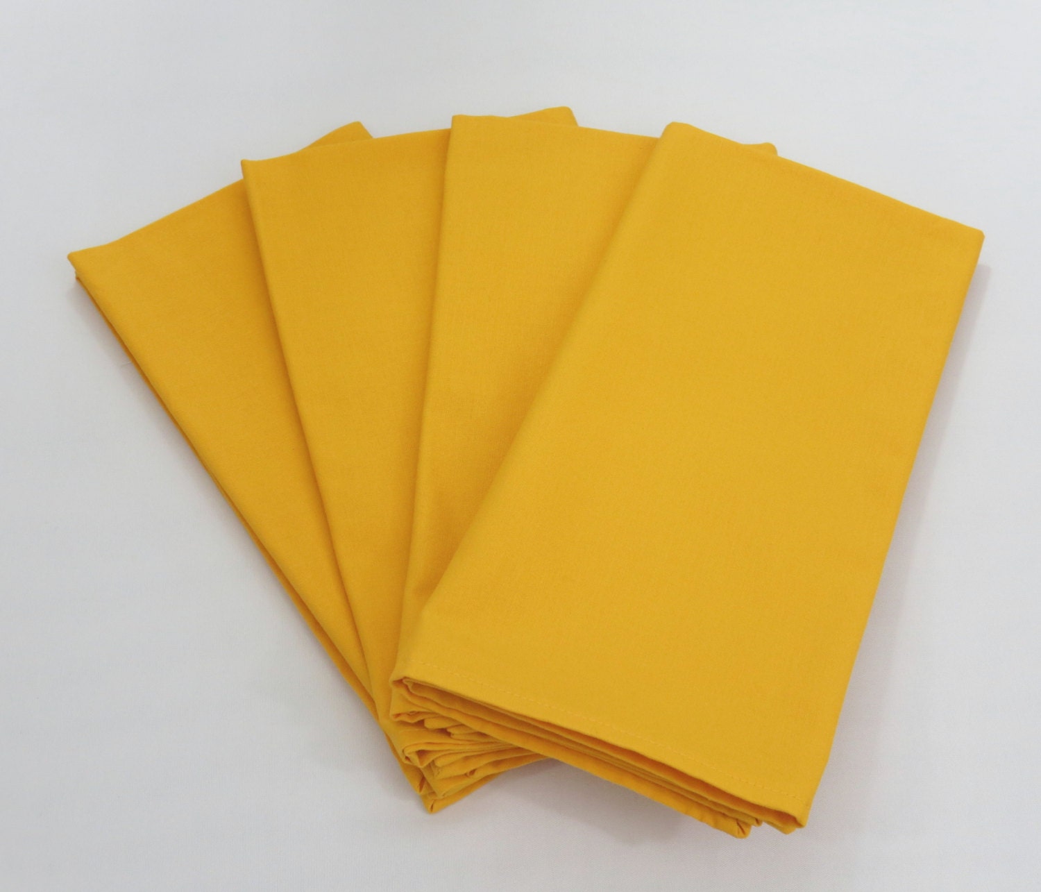 Orange Cloth Napkins Set of 4 Cotton Everyday by StitchedbyBeverly