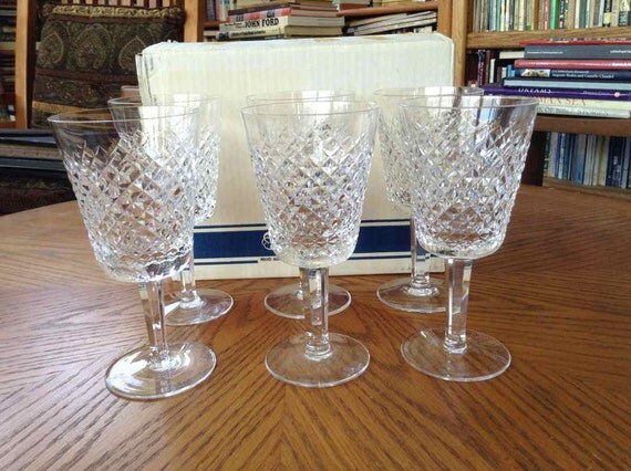 Vintage Waterford Crystal Alana Pattern Set By Orchidislevintage 4259