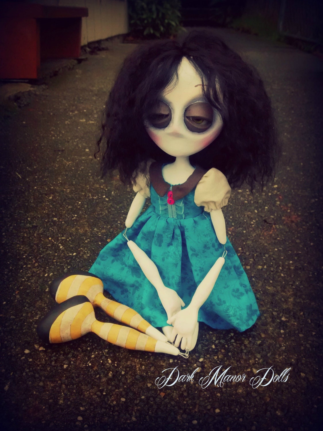 On SALE Gothic Art Doll OOAK Handmade Dark Manor Doll