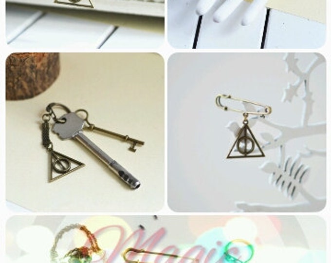 Magic Time // 2017 Best Trends // Pendant, pin-brooch and keychain // Harry Potter and the Deathly Hallows //