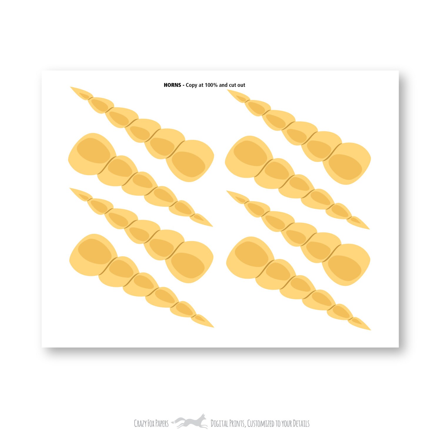 It is a photo of Obsessed Printable Unicorn Horn It is a photo of Obsessed Printable Unicorn Horn