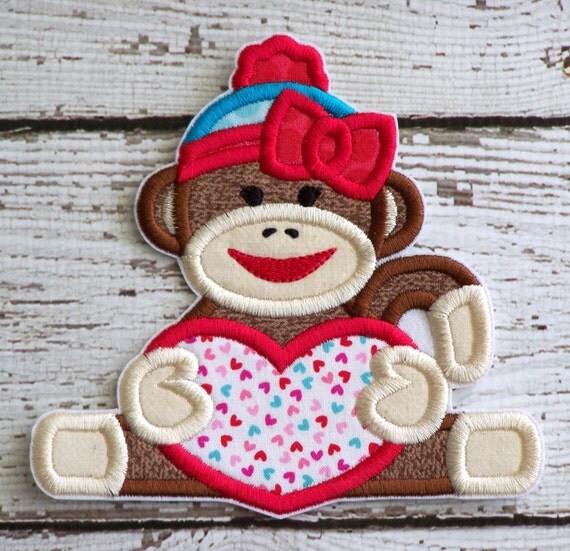 valentine's day sock monkey