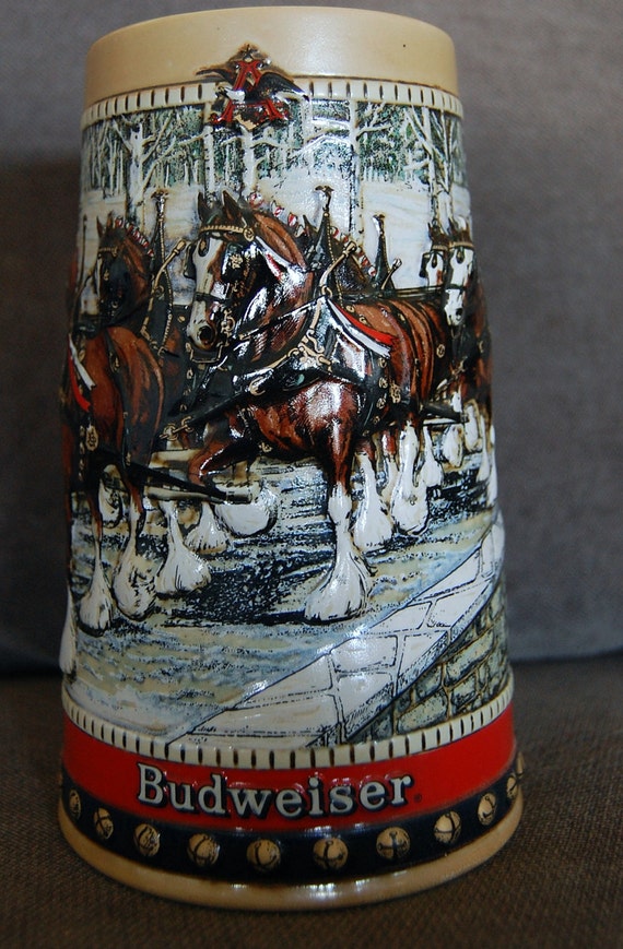 Budweiser Beer Stein 1988 Collector's Series by TinosThings