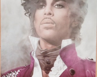 Prince Purple Rain Poster 23 x 35 original promo PRN Productions Al Beaulieu photographer 1983