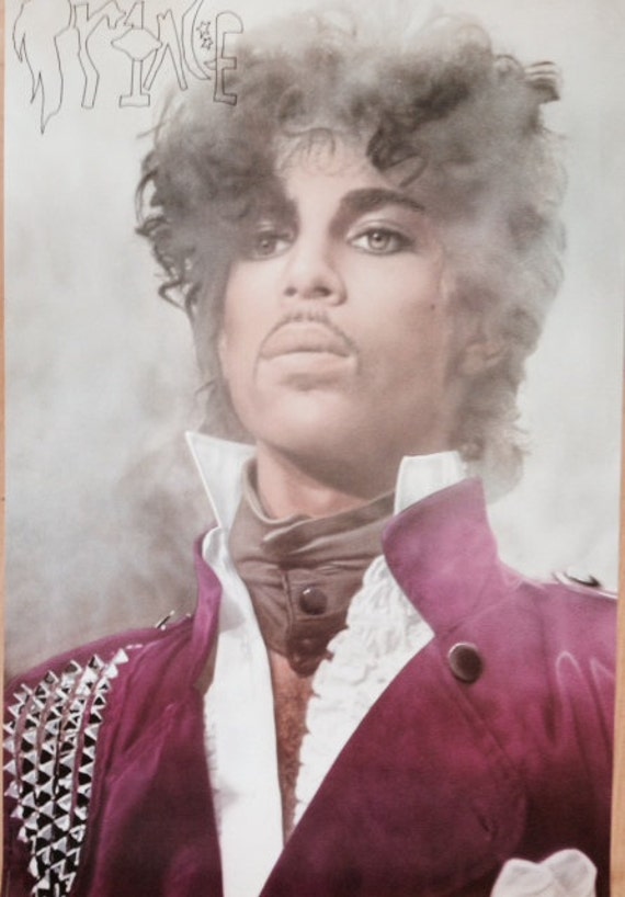 Prince Purple Rain Poster 23 x 35 original promo PRN