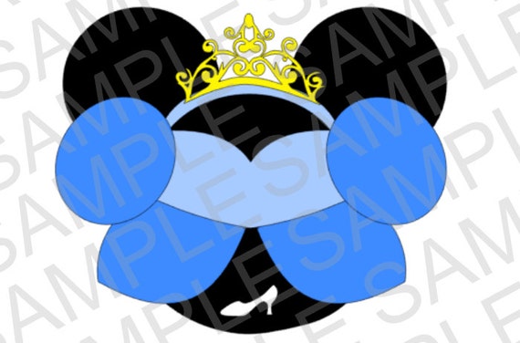 Disney Inspired Cinderella Mickey Ears SVG by MissAddisonsCloset
