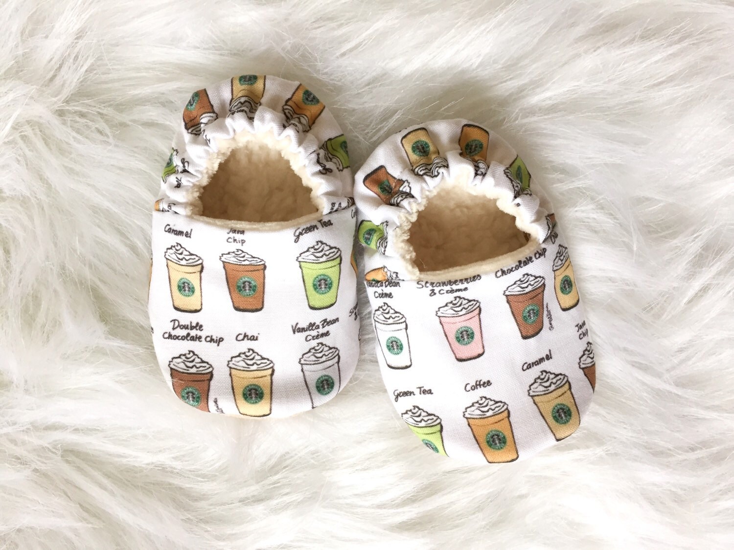 Organic Starbucks Shoes NewbornToddler by WillowandSkye on Etsy