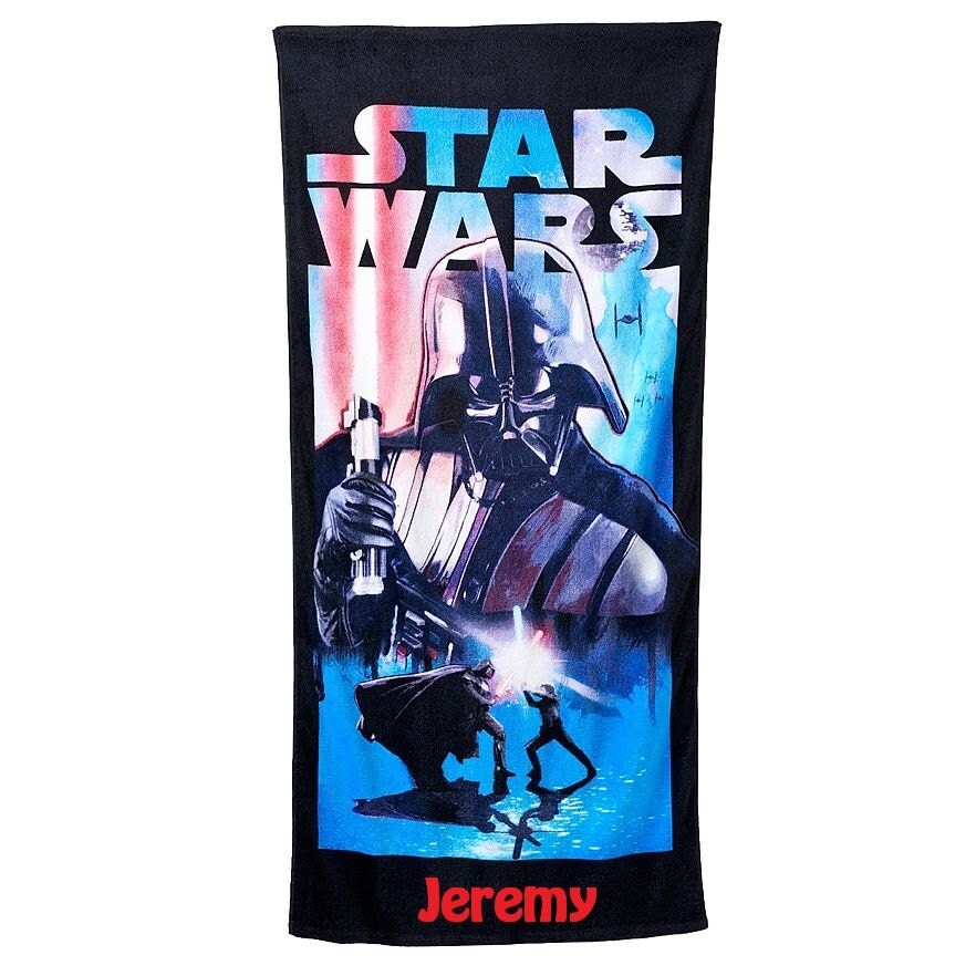 Star Wars Darth Vader Fight Beach Towel Personalized Beach