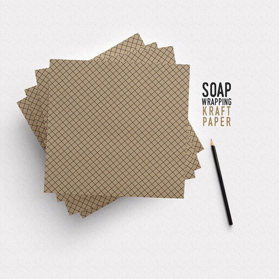 Set of 100 sheets soap wrapping papers kraft by SatuNolStudio