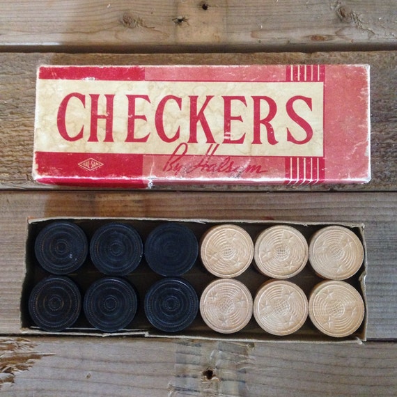 Vintage Checkers Set By Atailoredhome89 On Etsy