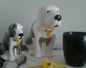 Vintage milk and creamer pitcher dog figurines table decor hostess gift Vintage milk and creamer pitcher dog figurines table decor hostess gift