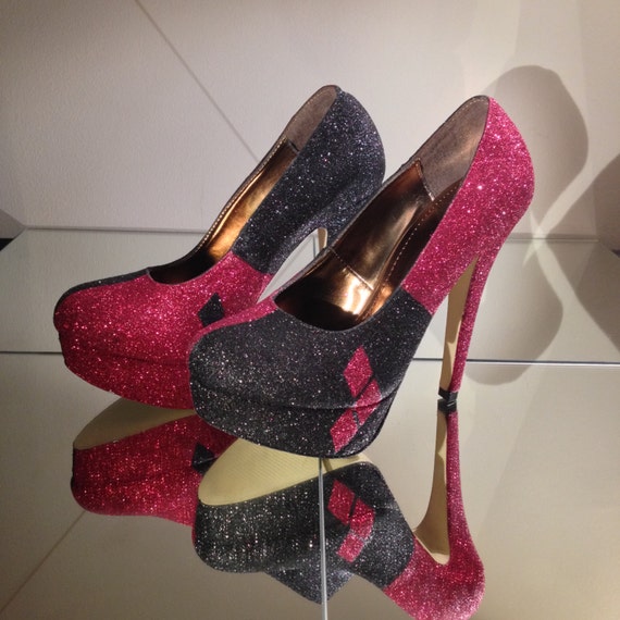 harley quinn high heel shoes