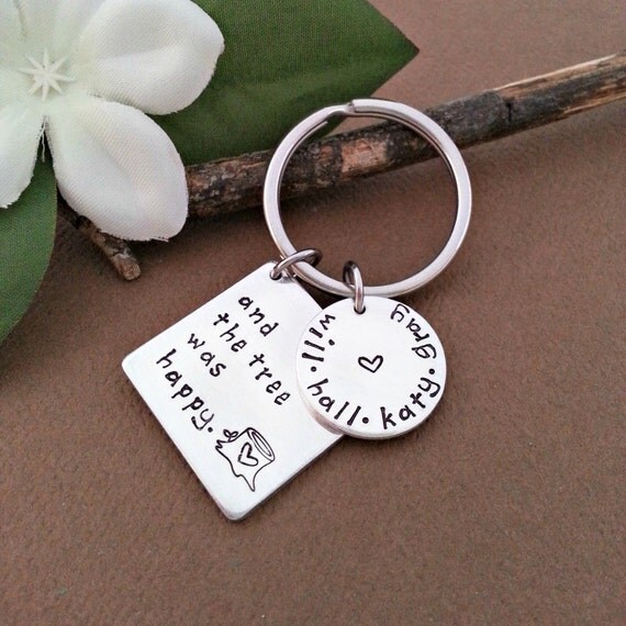 Personalized Family Key Chain Inspired By The Giving Tree Book ...