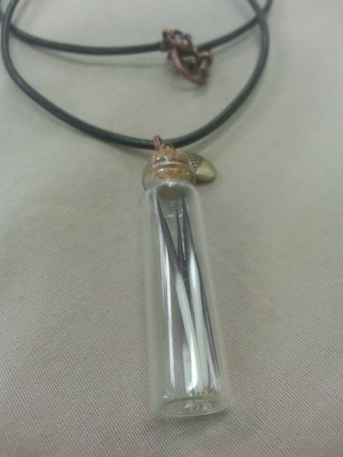 Porcupine quill necklace by TippyTreasures on Etsy