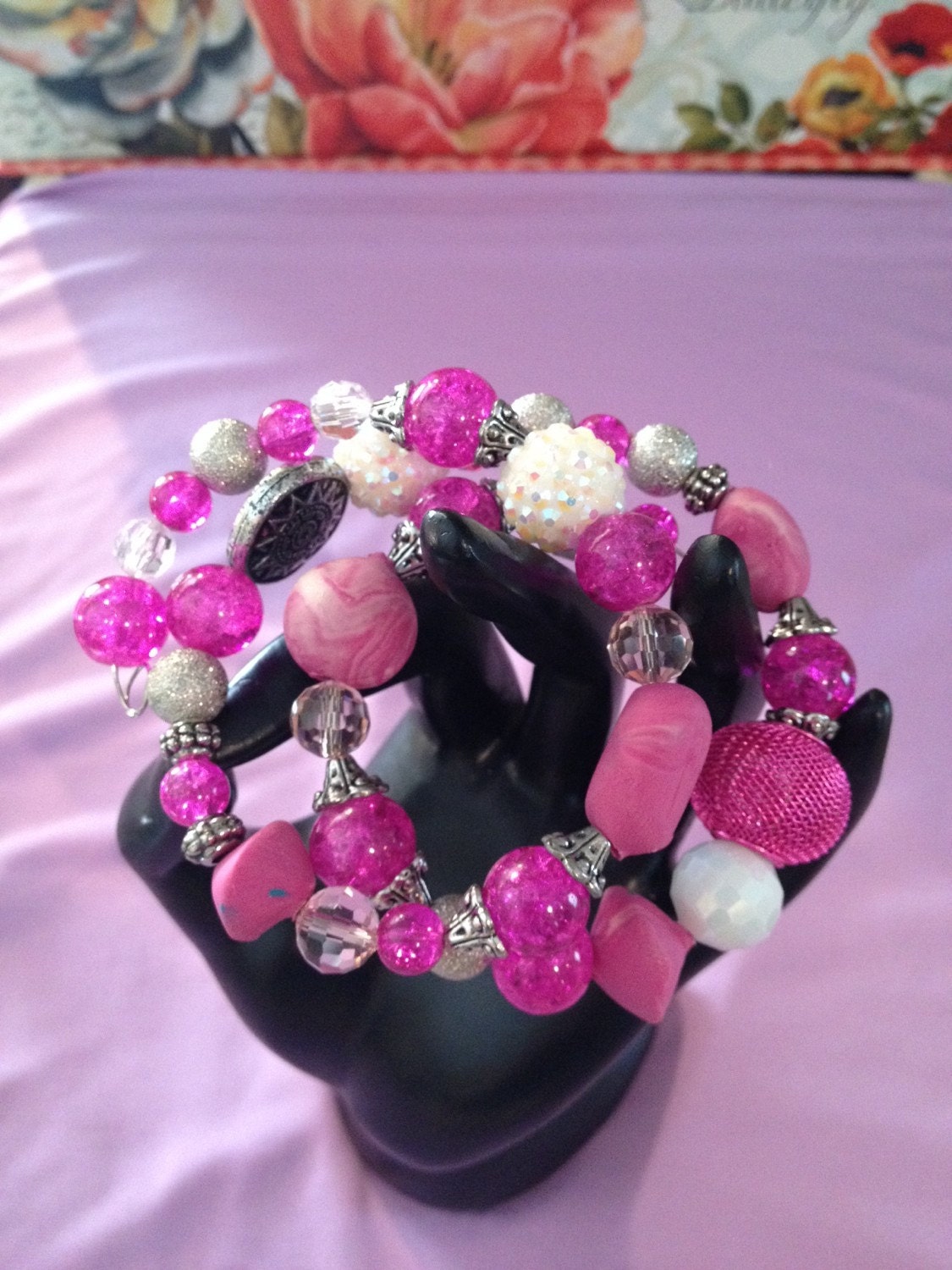 Essential Oil Diffuser Wrap Bracelet by CanastotaCreations on Etsy