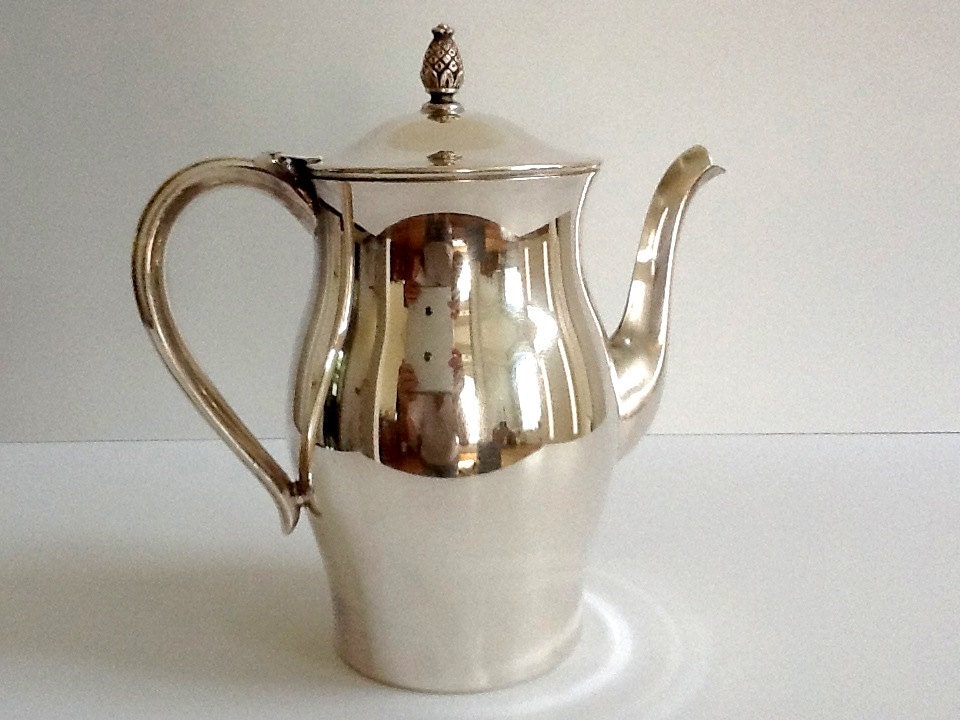 Silver Plated Paul Revere Tea Pot Wm Rogers And Son Silver