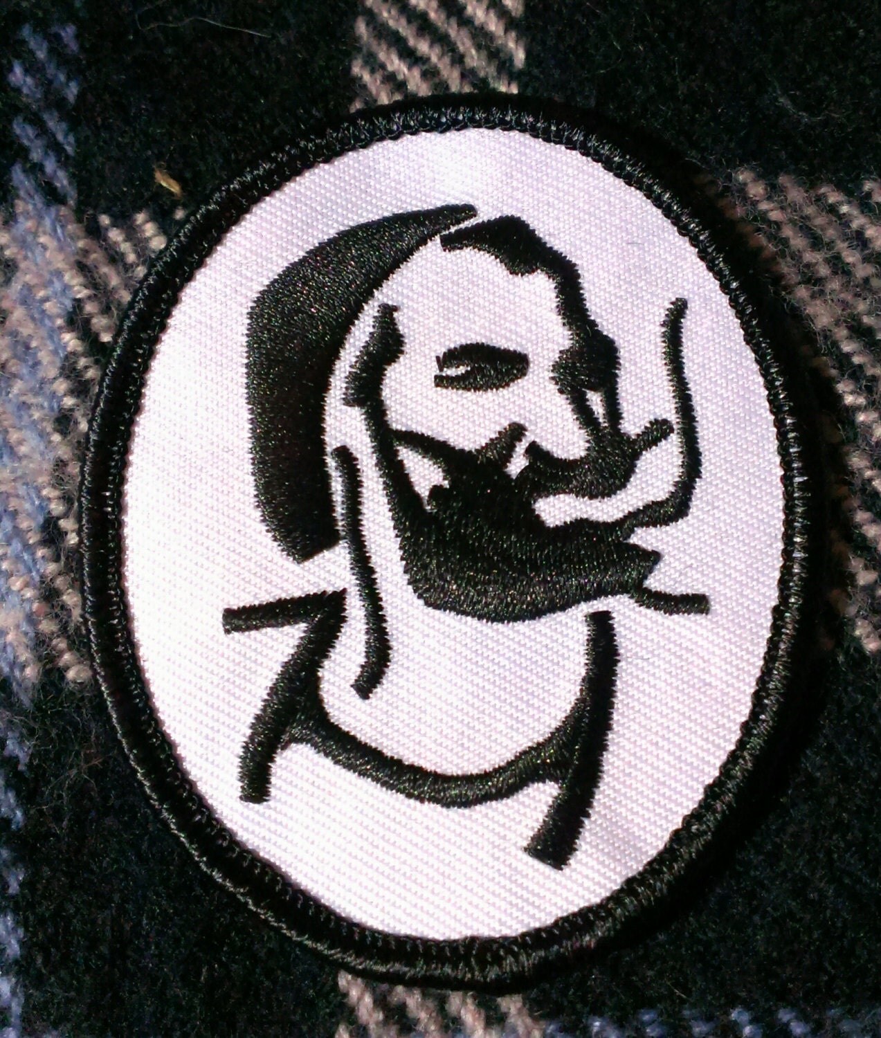 Vintage 1970’s Zig Zag Guy Embroidered Patch 2 3/4”X2 1/4” Haute Juice