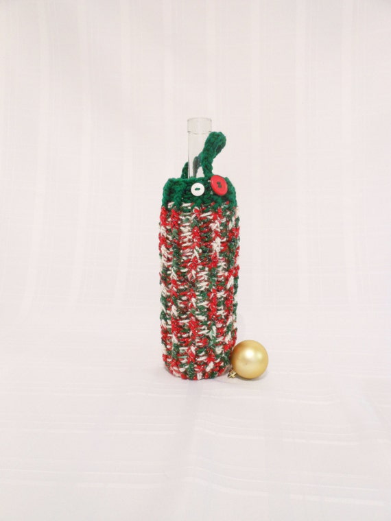 christmas wine tote