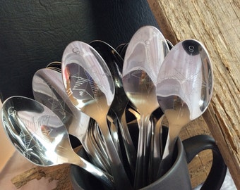 Engraved Compass Spoon