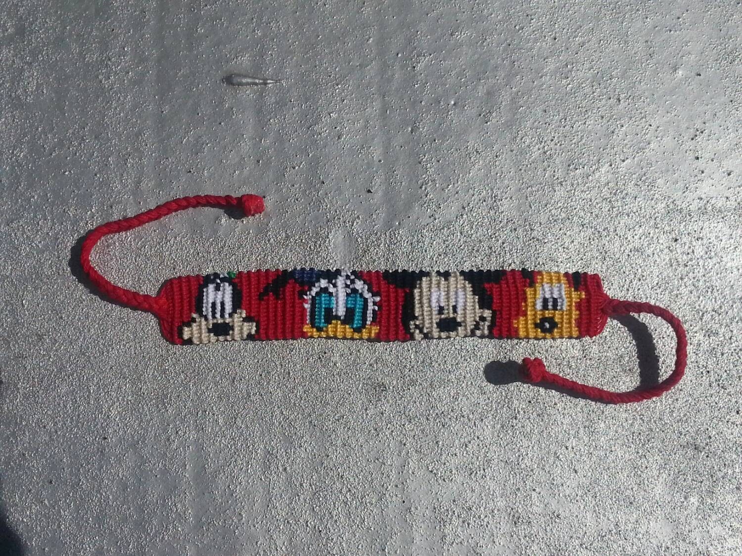 Mickey mouse friendship bracelet goofy donald duck