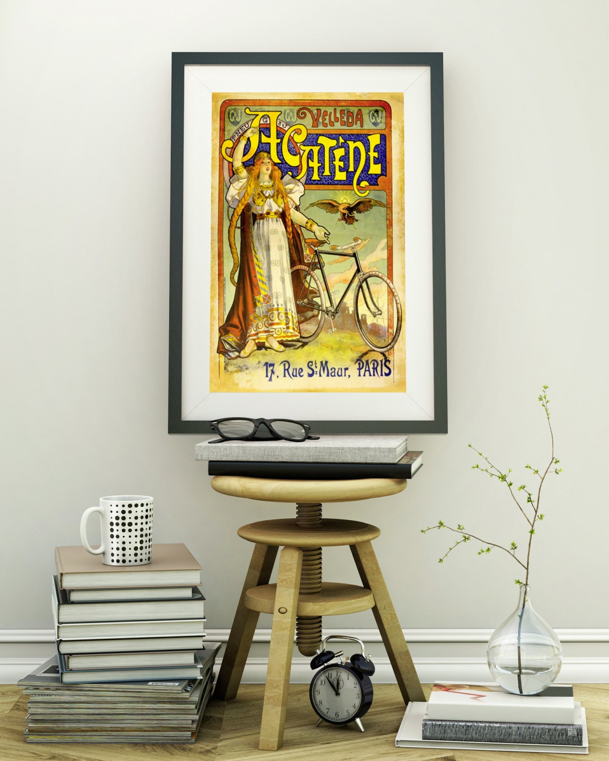 bicycle wall painting