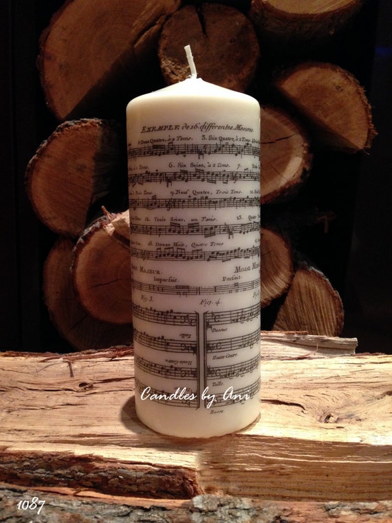 Items similar to DECORATED candle, Handmade candle, Pillar candle