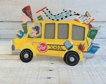 School bus frame | Etsy - Yellow School Bus Pictures - First Day of School Pictures - School Picture  Frame - best teacher gifts - Teacher Gift Ideas - School Memories