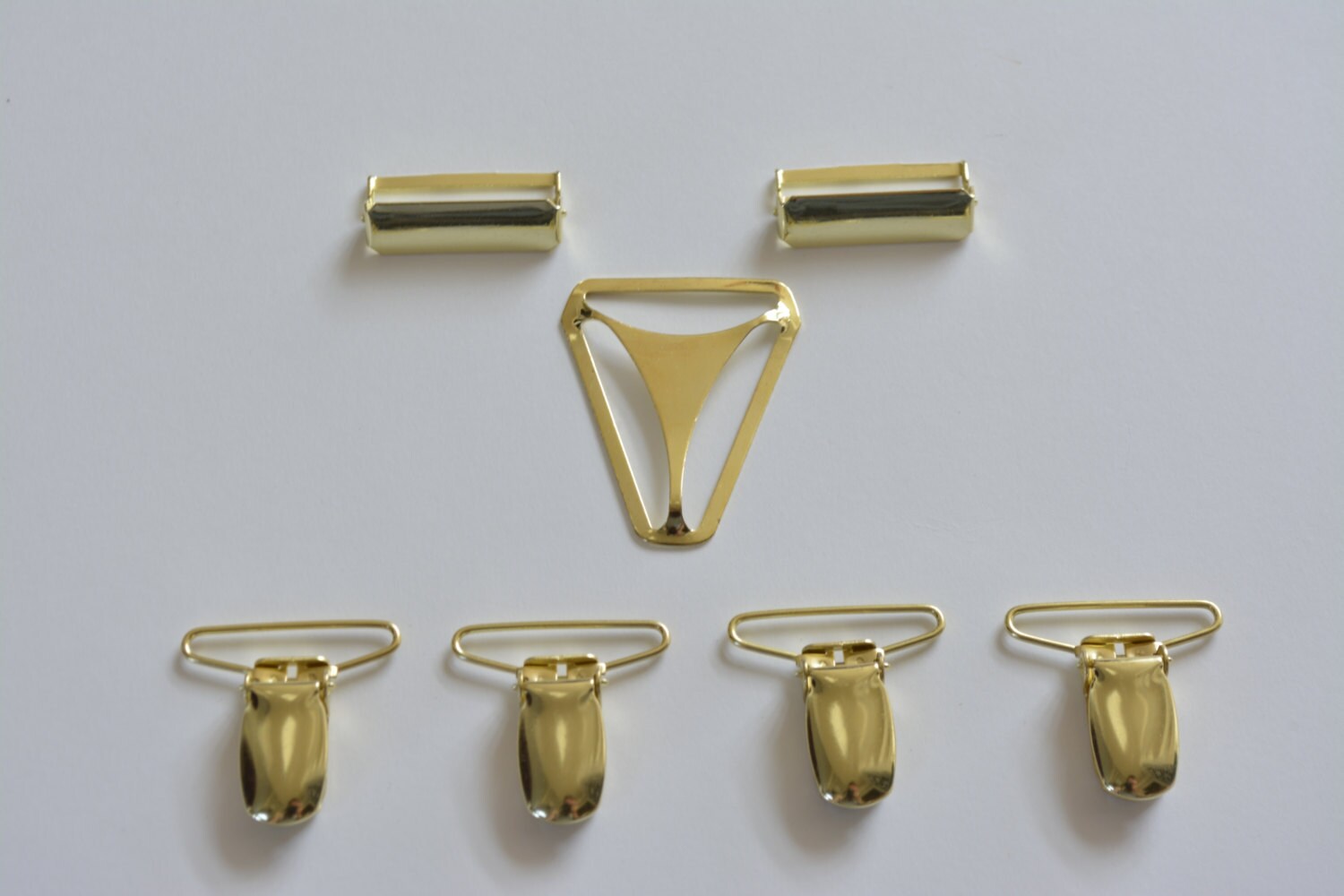 Gold Suspender Hardware Kit Gold Suspender Clips Gold