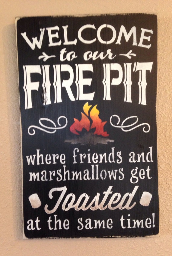 Download Welcome to our firepit where friends & by TinasTinkers on Etsy