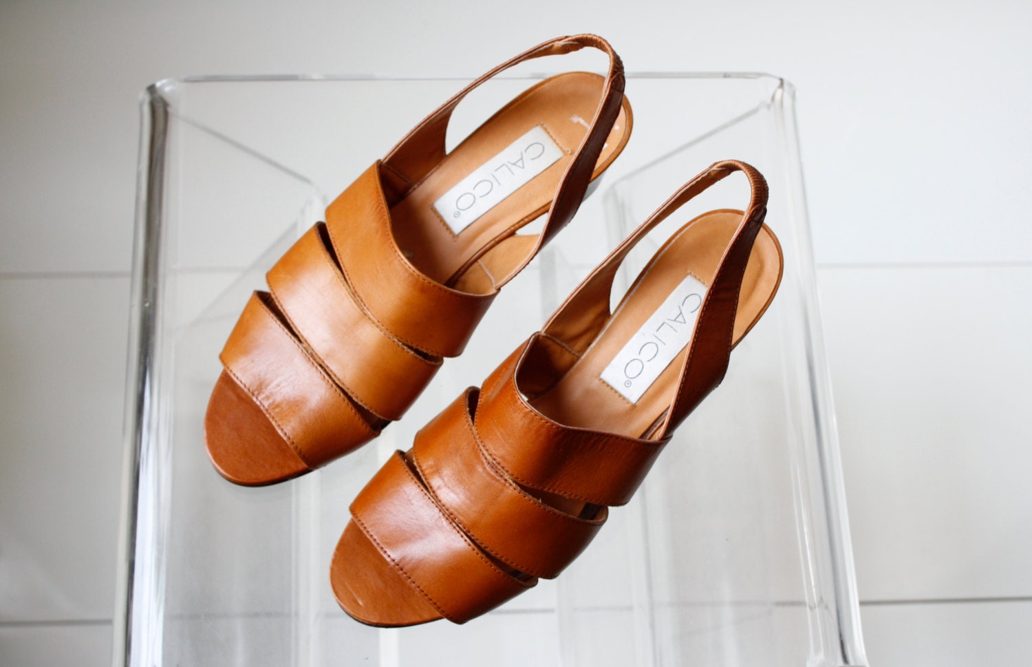 strappy leather slingback sandals