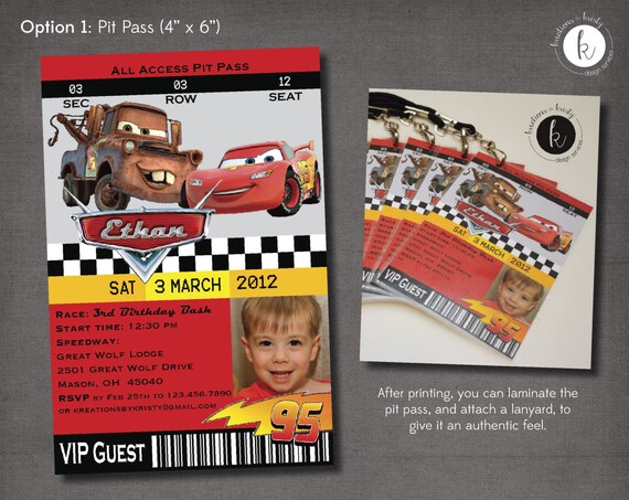 Disney's Cars Printable Birthday Party by thekreationsbykristy