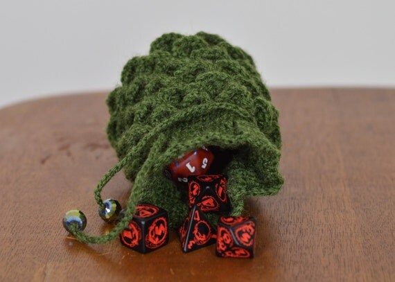 Green Dragon Egg Scaled Dice Bag or Jewelry by ...