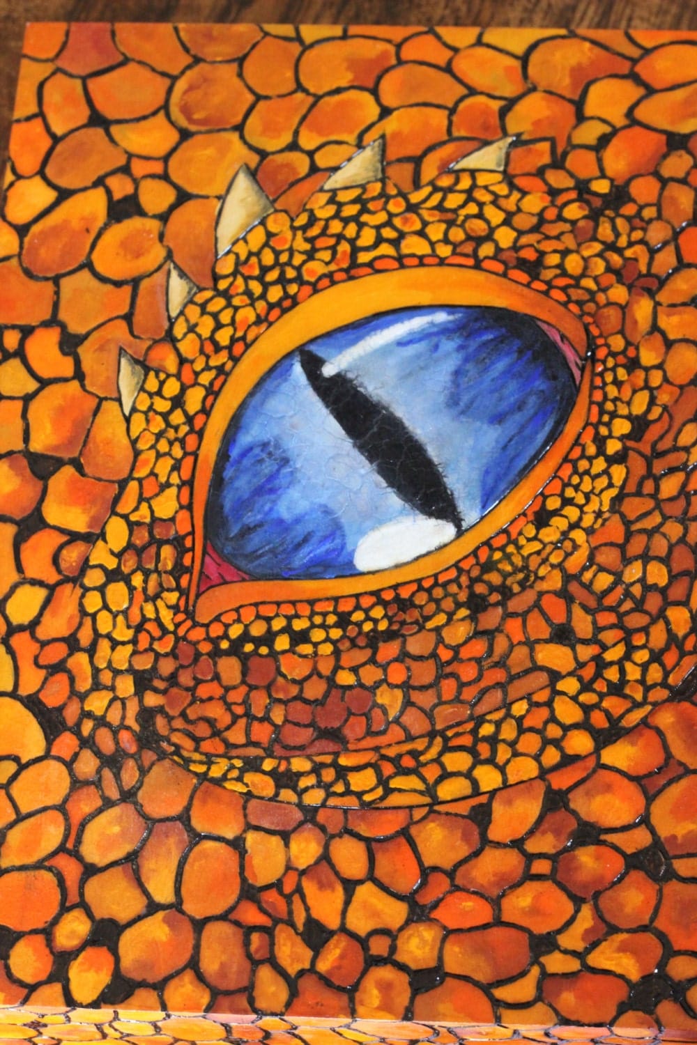 Wood Art Dragon Eye