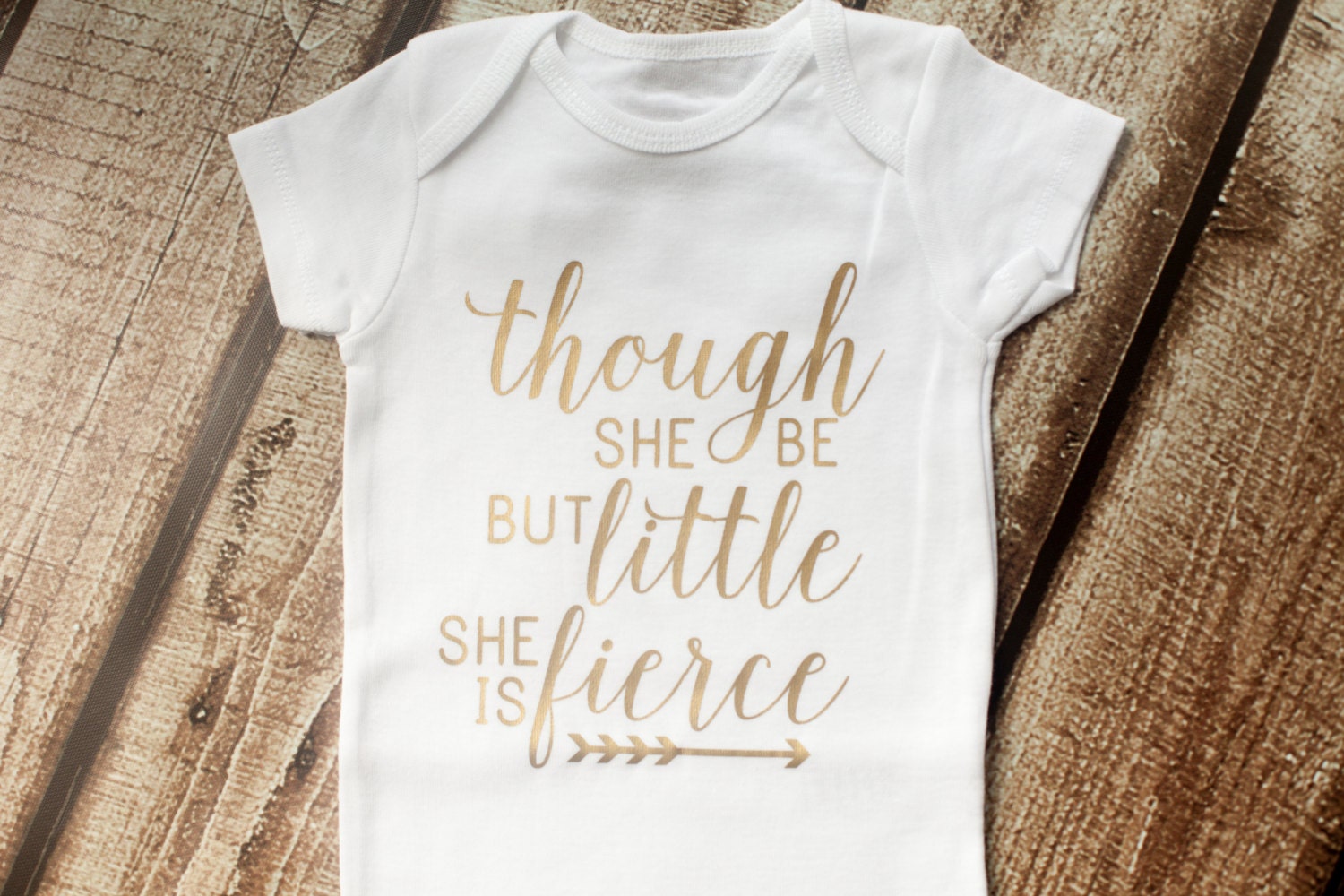 tee shirt and though she be but little