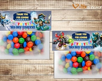 Skylanders Favor Bag Toppers, INSTANT DOWNLOAD, PDF
