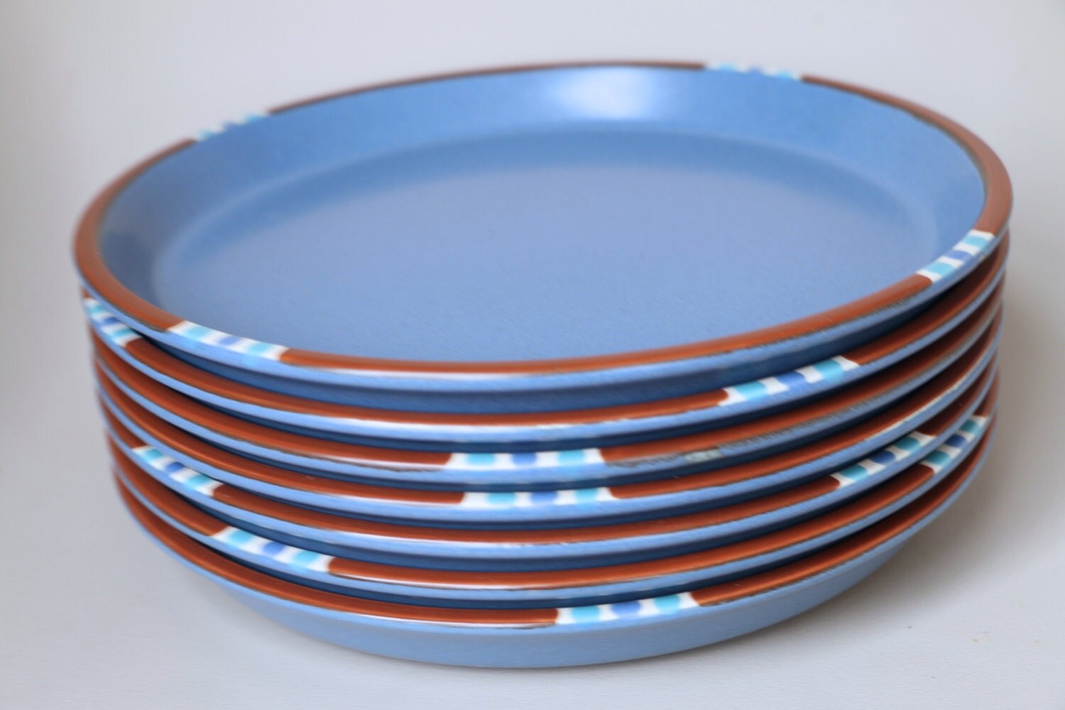 Dansk Mesa Sky Blue Dinner Plate Made In Japan Vintage