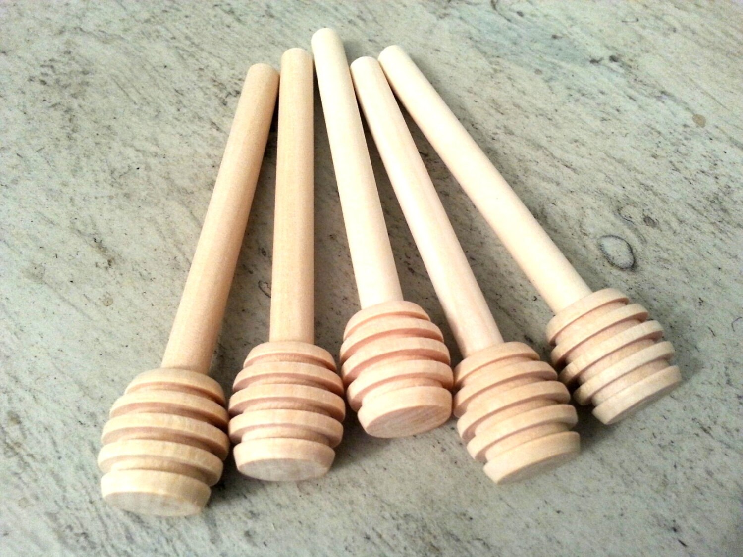 90 3 1/4 Mini Honey Dippers Wood Sticks Ready to Ship