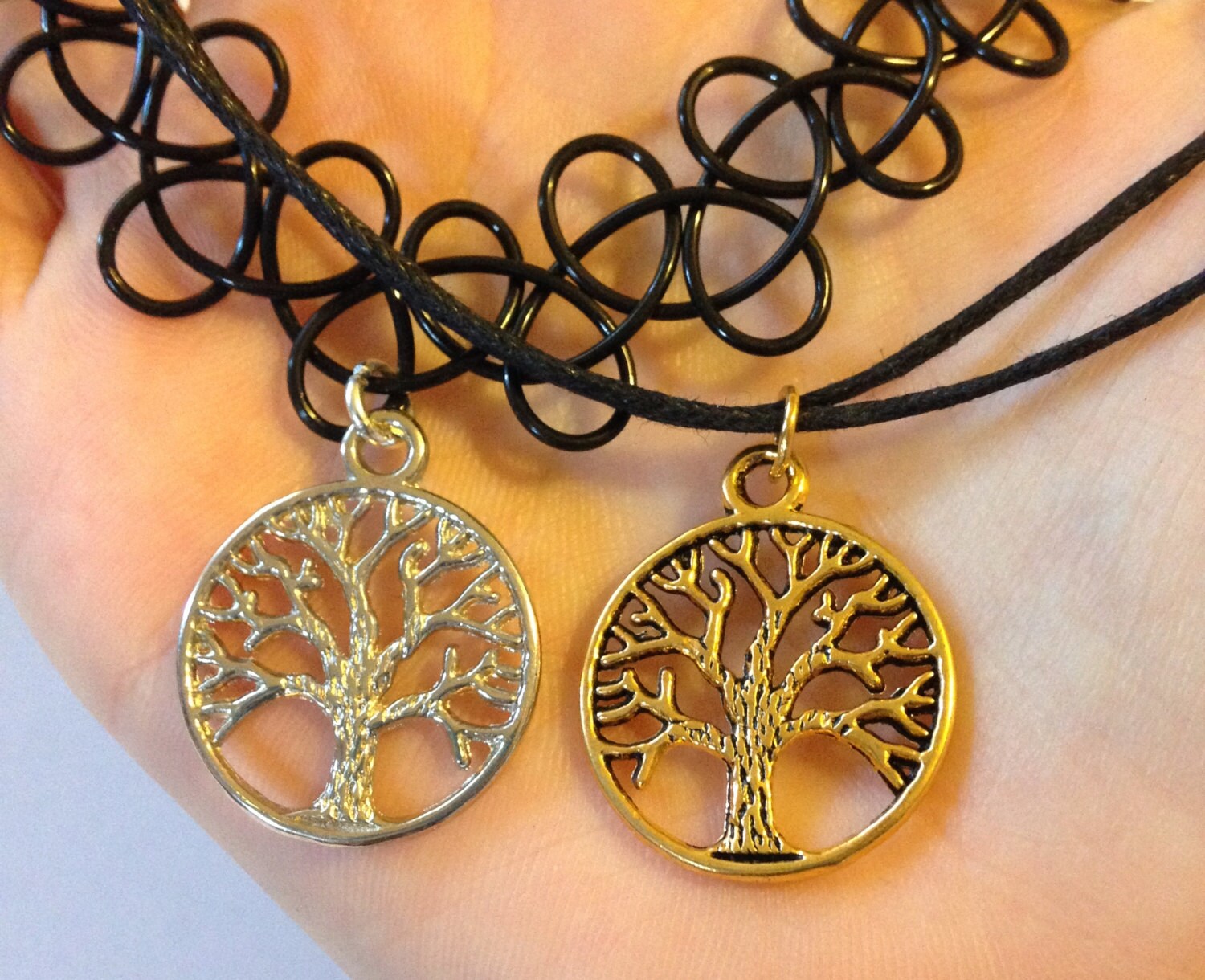 Tree of life pendant spiritual tree silver or gold charm